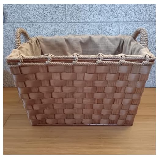 MISORPRESA Cesta para LEÑA Grande 62X43X45CM LEÑERA Rectangular Cesta LEÑA