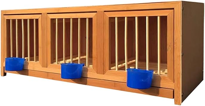Bird Cage Bamboo Pigeon Kit Pigeon Cage, Drawer Bird Aviary, Multi Space Pet Bird Cage, Homing Pigeon Pairing Pigeon Coop, Food Box Pigeon Nest Box