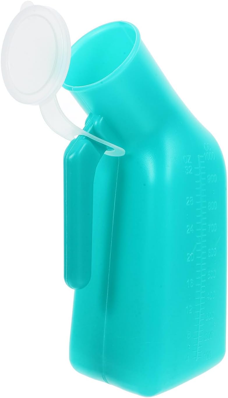 Orinal portátil para hombres 1000 ml plástico con escala miniatura 1