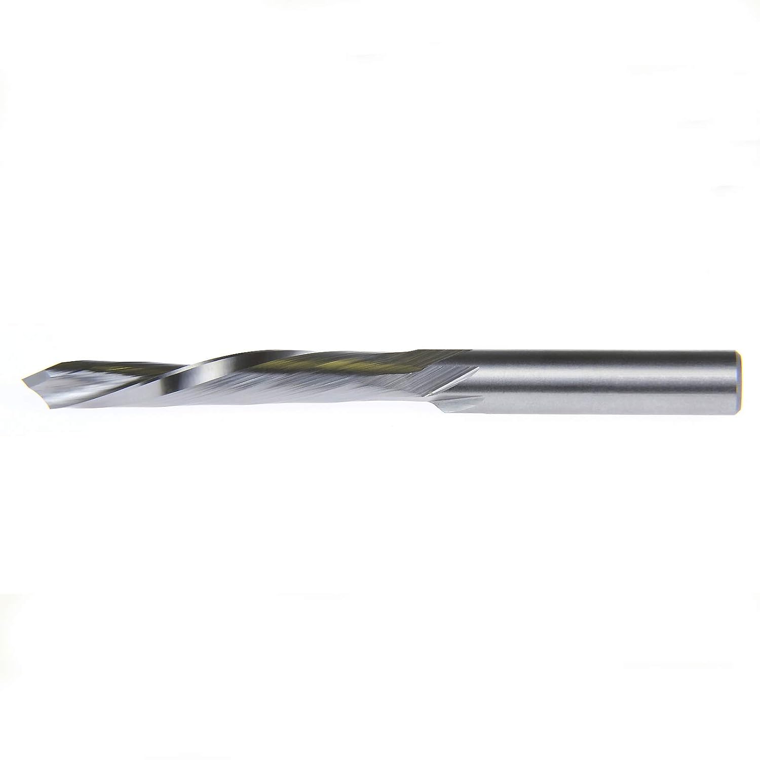 MaxTool 1/2" Door Bits with Downcut Spiral Single Flute for Door Lite on Metal Doors; 5-1/2" OAL 2-3/4" FL 1/2" Shank