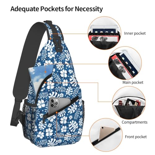 American Flag Deer Graphic Cross Chest Bag Large Capacity Bag Travel Hiking Crossbody Bag Daypack for Women Men3