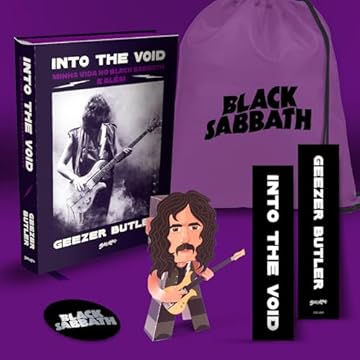 Capa do livro Into the Void (em português): Minha vida no Black Sabbath – e além (edição em capa dura com brindes)