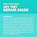 Onyx Professional Heal Your Heels Dry Feet Repair Mask, 6 Pairs - Made with Vitamin E and Green Tea, Moisturizes & Soothes Dry Rough Cracked Feet, Hydrates & Heals, One Size Fits All