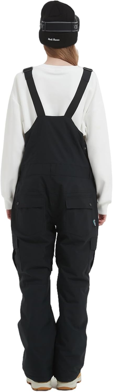 Women Men Snow Ski Bibs Pants Adjustable Windproof Waterproof Jumpsuit Snowboarding Insulated Warm Overall Trouser - Image 3