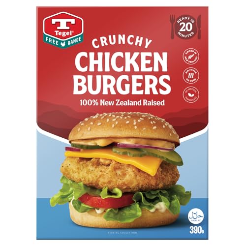 Tegel Free Range Crunchy Chicken Burger 390g - Frozen