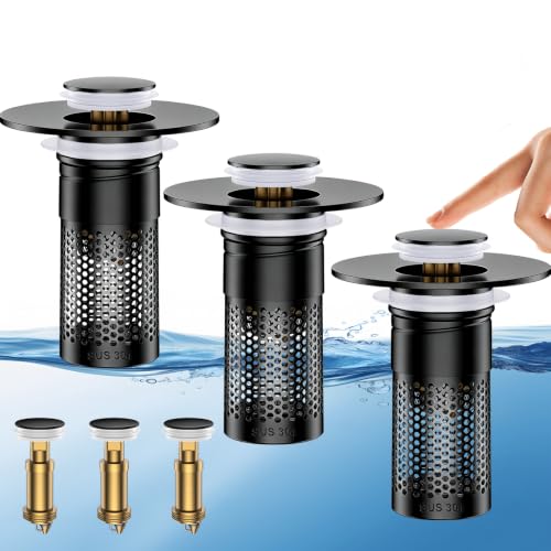 Bathroom Sink Drain Strainer,Universal Pop-Up Sink Stopper Hair Catcher by Mengine - Used condition - US$20.10