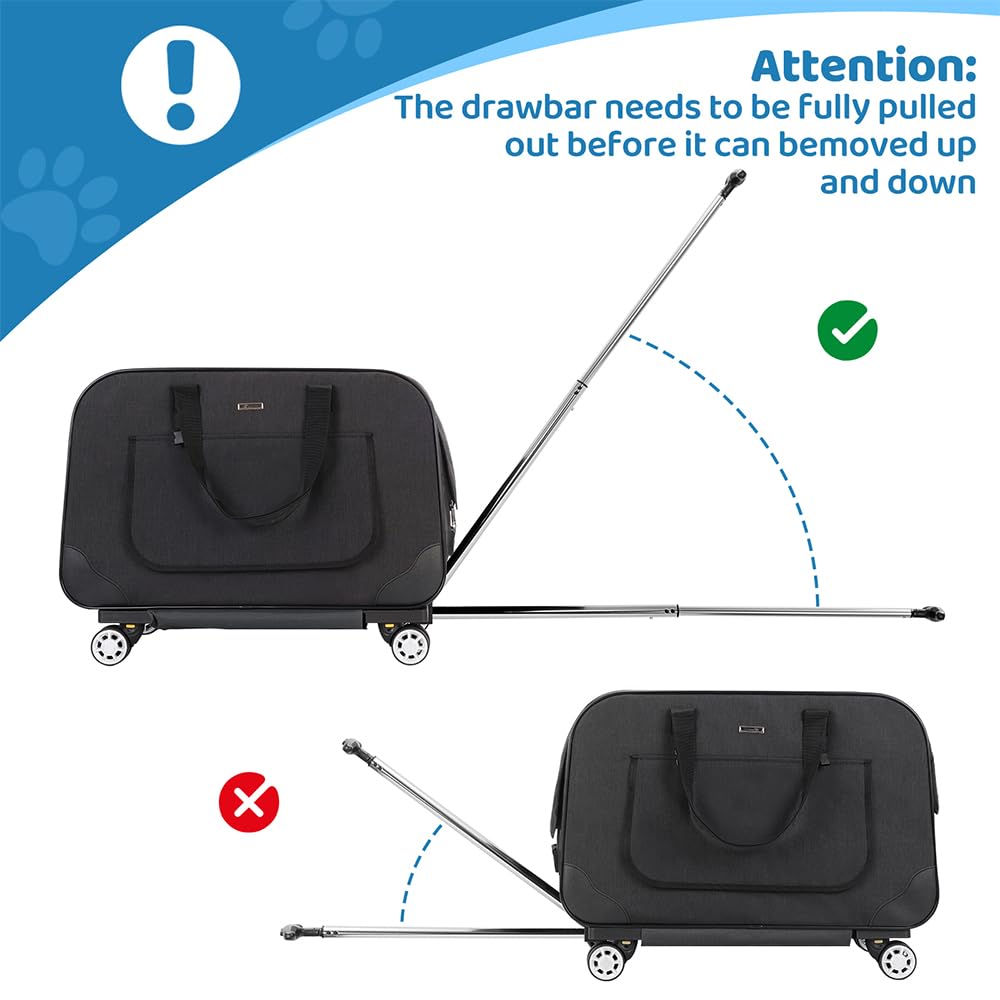 Sacs de Transport pour Chiens Chats，Pliant Sac Respirant Pet Carrier Voyage De Plein air
