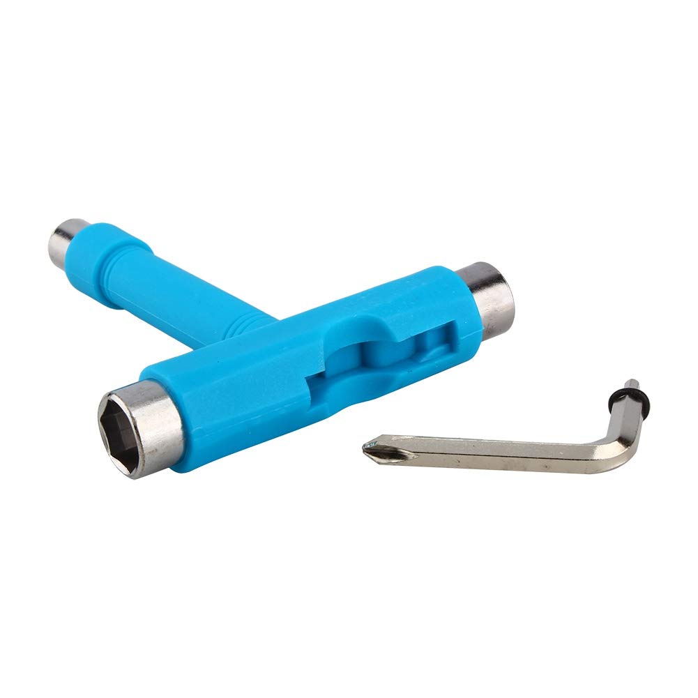 Skateboard T-Tool – All-in-1 Werkzeug Für Achsen, Räder, Lager, Mit Inbusschlüssel & Kreuzschlitz, Leicht & Tragbar