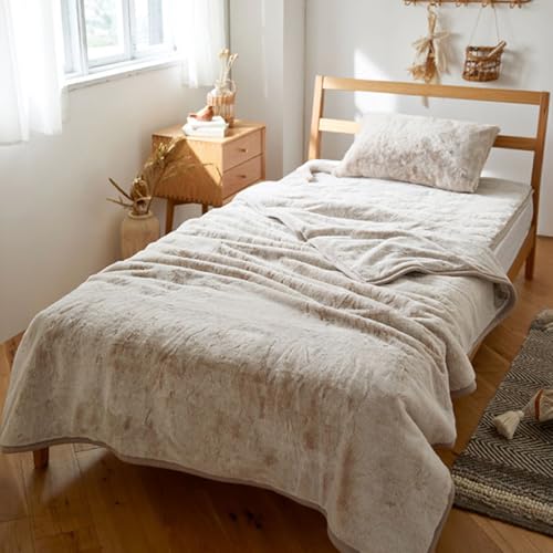 ニッセン まるで猫!のようなモフモフ2枚合わせ毛布(猫Feel)ダブル スコティッシュフォールド(ベージュ系) 京都 nissen 寝具 吸湿 発熱 洗える ギフト プレゼント お取り寄せ 通販 ふるさと納税