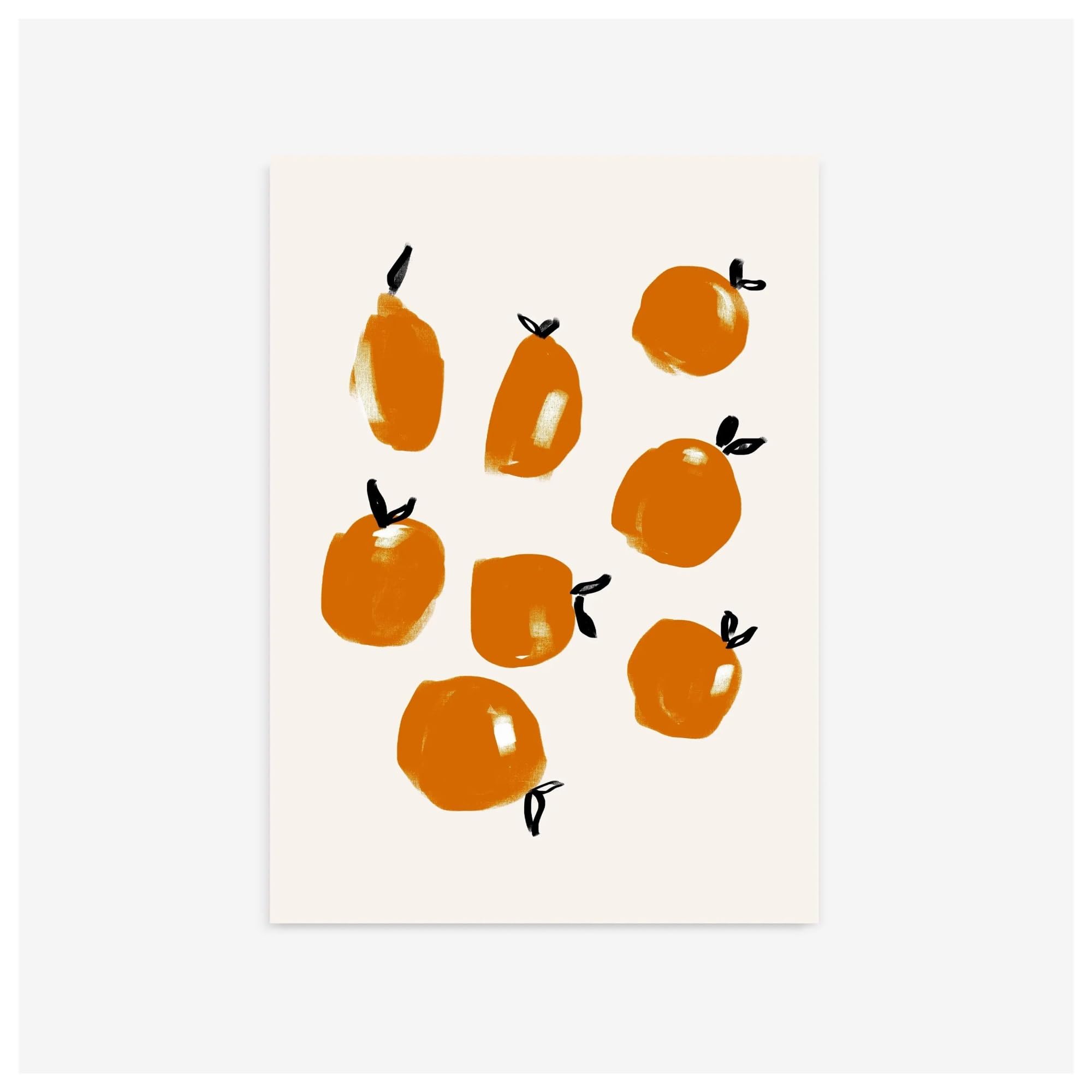 Decora paredes vacías con este cuadro de frutas abstracto de 30x40 cm para interior