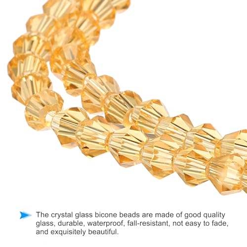 PATIKIL 4mm Bicone Glass Beads - Image 3