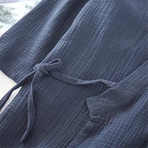 Shanghai Story Japanese Style Two-Piece Suit Cotton Bathrobe Pajamas Kimono Bathrobes Sleepwear for Couple3