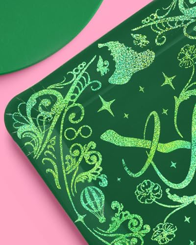 Image of xo, Fetti Pink + Green Witch Paper Plates | 24 pcs | Wizard Party Supplies, Magical Birthday Tableware