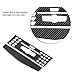 Aramox Car Control Panel Trim, 2PCS Carbon Fiber Car Interior Decorative Trim Control Panel Frame for Mercedes C Class Left Drive (A)