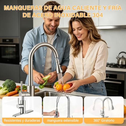 Llaves para fregadero de acero inoxidable 23 Imagen adicional