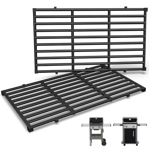 Grill Parts for Weber Spirit E210 Spirit II E210 E/S220 17.5 Grill Grates for Weber Spirit 200 Series Grills with Front Control Porcelain Enameled Cast Iron Grate for Weber Spirit 2 E-210 E220