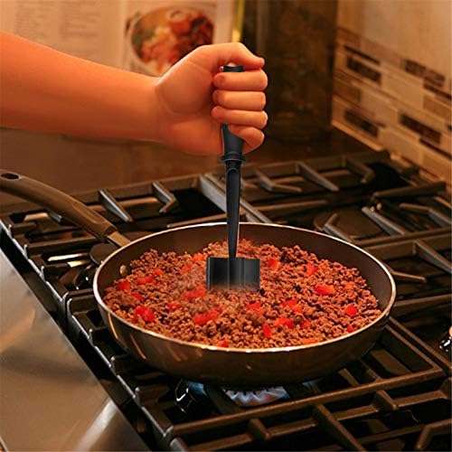 Meat Chopper, Masher Smasher Meat, Multifunctional Ground Beef Masher Ground Beef Turkey Nylon Chopper Utensil Non-Stick Cookware