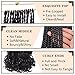 COOKOO 9 Packs 135 Strands French Curl Crochet Braids 24 Inch Natural Black Pre Looped French Curly Braiding Hair for Women Goddess Braids Hair with Curly Wavy Ends Synthetic Hair Extensions 1B#