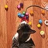 Make Your Own Cat Toys – All in One Kit - Pet Craft Kit for Cat Owners & Crafters – Handmade Cat Toy Supplies - Feathers, Pom Poms, Yarn, Pipe Cleaners, Bells #3