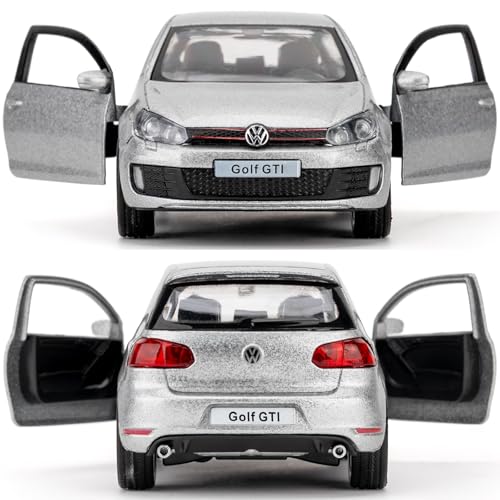 Volkswagen Golf GTI modelo 1:36 plata miniatura 5