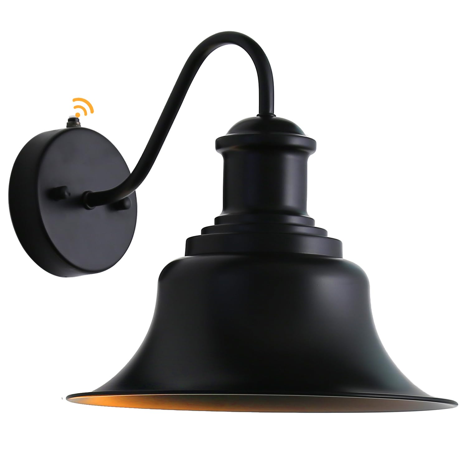 Photo 1 of Eemmwet Dusk to Dawn Outdoor Wall Light Fixtures,Farmhouse Gooseneck Barn Light,Vintage Black Outside Wall Sconce Lighting,Anti-Rust Waterproof Exterior Wall Lanter for House Garage Porch Entryway