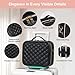 BEAUTY CASE Makeup Bag with Led Mirror, 10 Inch Portable Travel Cosmetic Organizer Case with Adjustable Dividers, USB Charging, Large Capacity, Ideal for Travel, Gift for Women Girls, Black