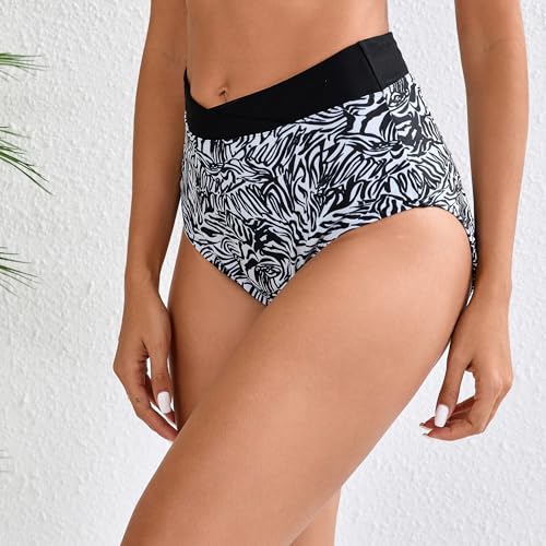 Bas de bikini taille haute couvrant le ventre et couverture complète - 2