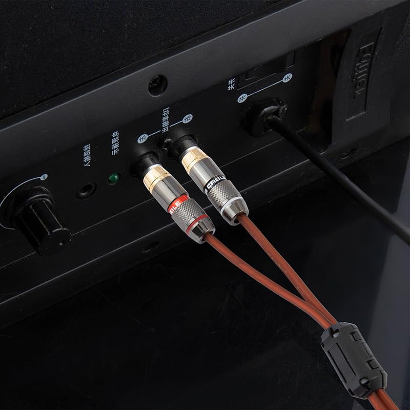 Zjlqltm AV1 Female to 2 Male Adapter Cable HiFi Audio Signal Extension Solution 9.9FT