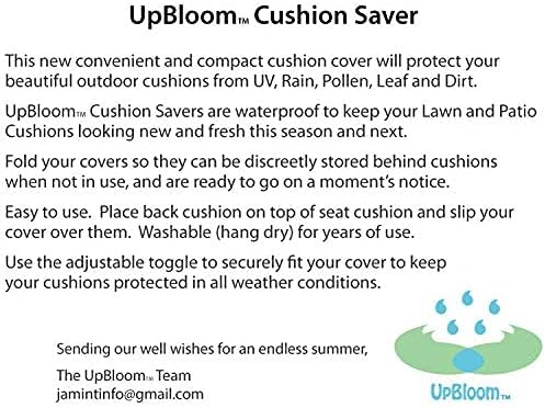 Miniatura 6 de UpBloom - Fundas de cojín de asiento impermeables - Rápido encendidoapagado para un fácil almacenamiento, silla ligera al aire libre, lavable para