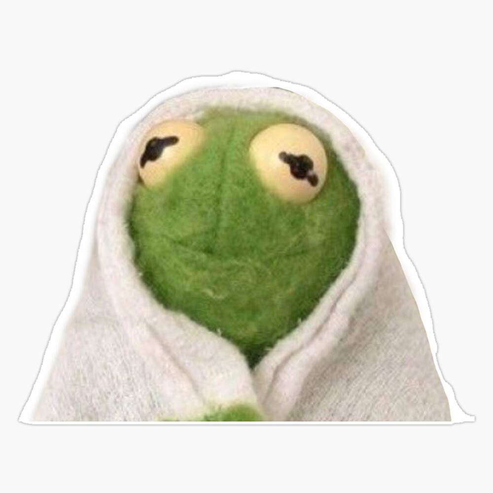 Amazon.com: Kermit in A Blanket Sticker Decal Vinyl Bumper