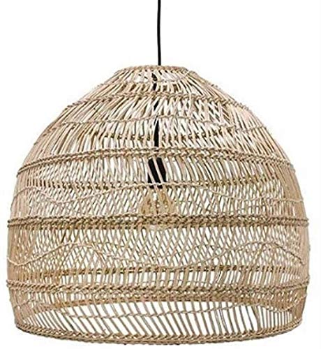 Suspension rotin haut de gamme luminaire classique pour salon élégant