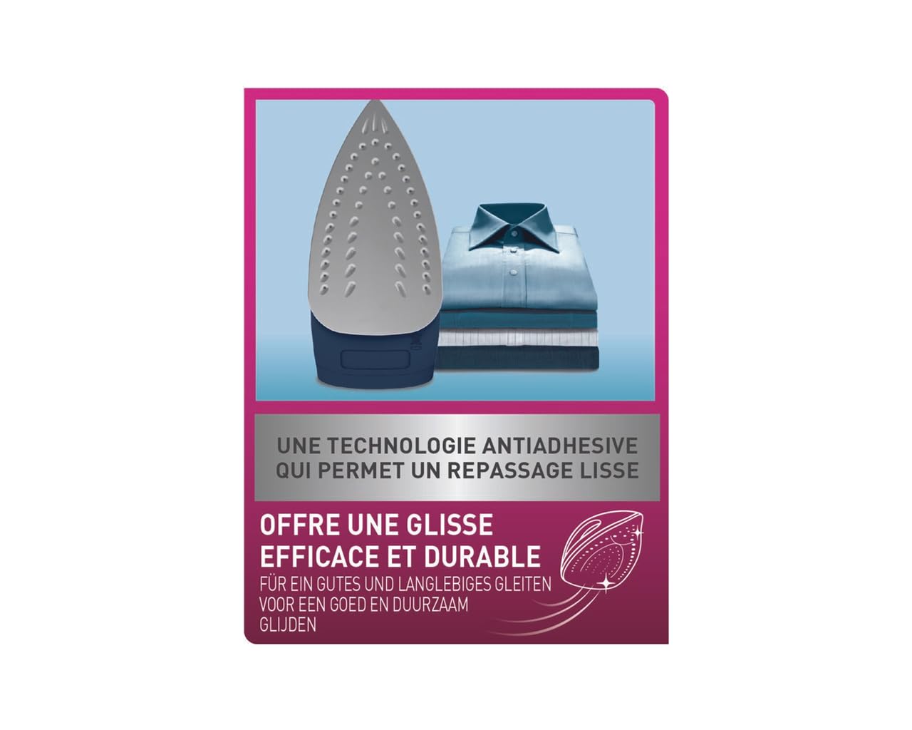 Fer à repasser vapeur Calor Virtuo FV1713C0 2000 W Bleu Marine