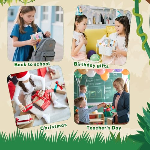 12 Stück Magnetische Lesezeichen Kinder, Kindergeburtstag Gastgeschenke 5 6 7 8 9 10 Jahre Tiere Magnetlesezeichen Kleine Geschenke Schultüte Füllung für Junge Mädchen
