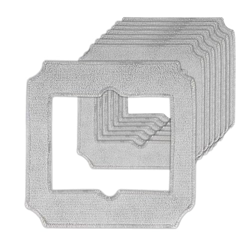 Lot de 8 Serpillère Rechange pour ECOVACS Winbot Mini Robot de Nettoyage de Vitres, Microfibre Lingette de Nettoyage, Réutilisable et Lavable