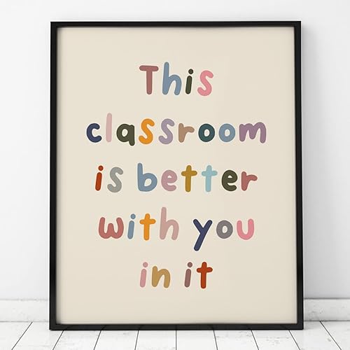 Miniatura 3 de This Classroom is Better with You In It, Positive Motivational Wall Decor, Signs for Teachers, Classroom Wall Decor, Class Room Welcome Sign,