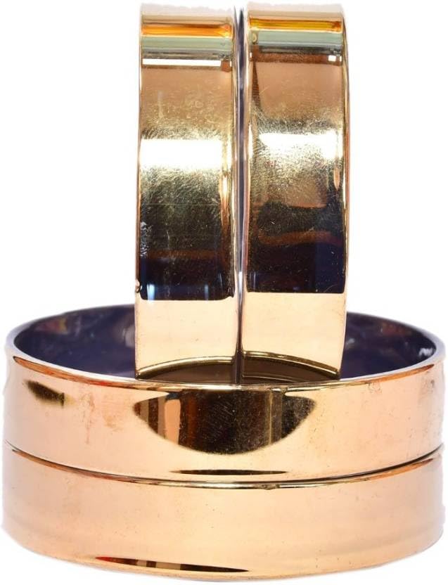 Chant Latest Traditional Golden Plain Glass Finish Bangle/Bracelets/Kada Set OF 4 For Women Size 2.2 (B0C8NRRL4H) Amazon Price History, Amazon Price Tracker