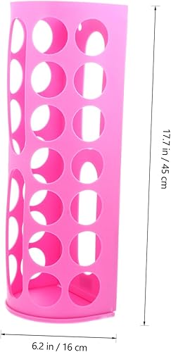 Miniatura 4 de STOBOK Estante de almacenamiento de vinilo organizador de 14 agujeros, soporte de vinilo para manualidades, diseño elegante y compacto