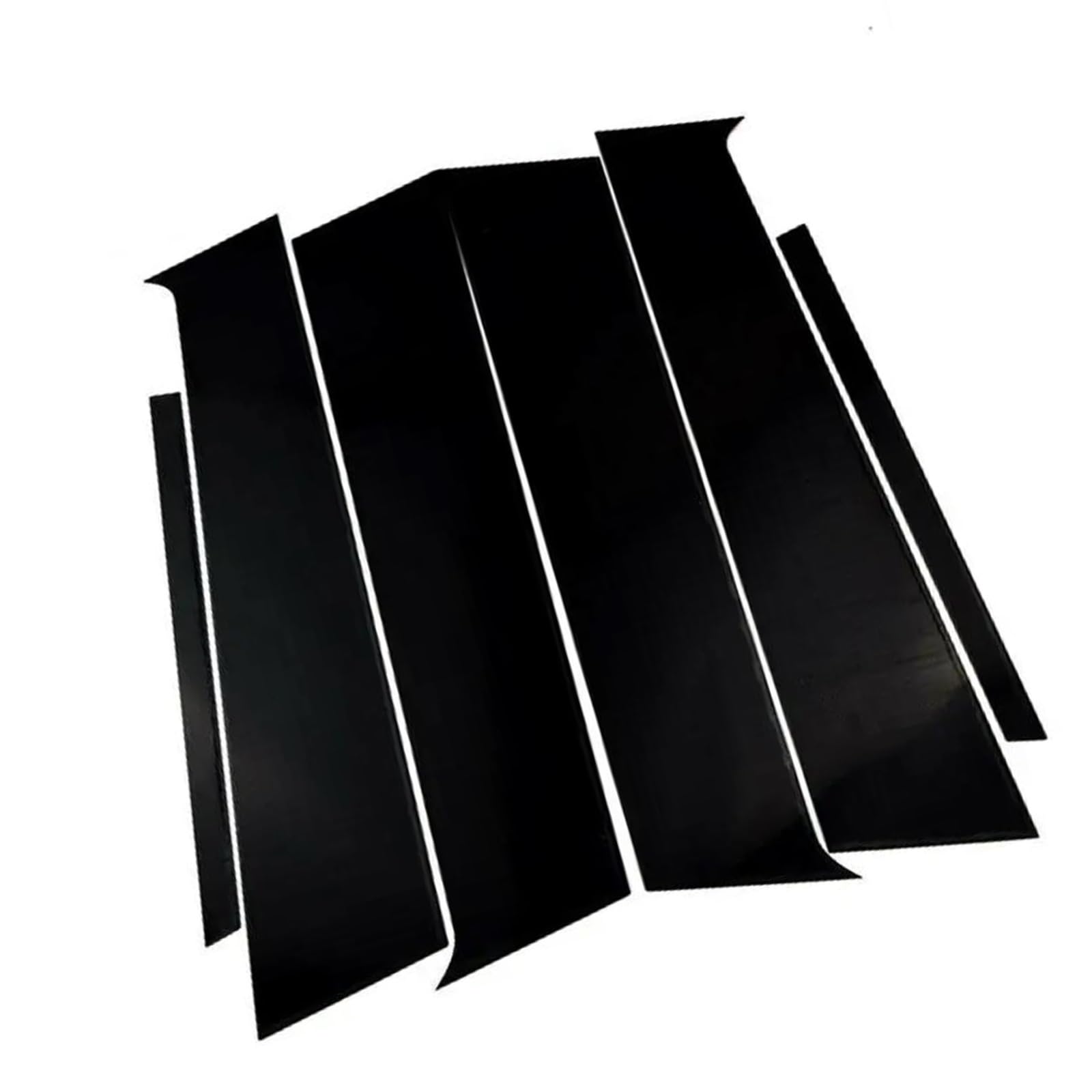 6pcs Pillar Posts Window Trim Cover BC Column Sticker Window Pillar Posts Stickers for Mitsubishi for Lancer 2010-2016