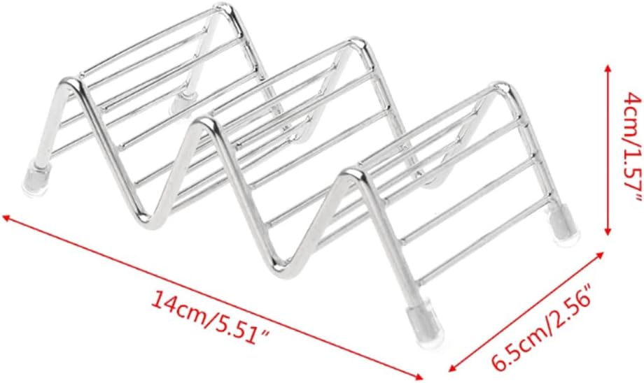 Food Grade Stainless Steel Taco Rack Wave for Hotdog Dishwasher Safe Practicalit