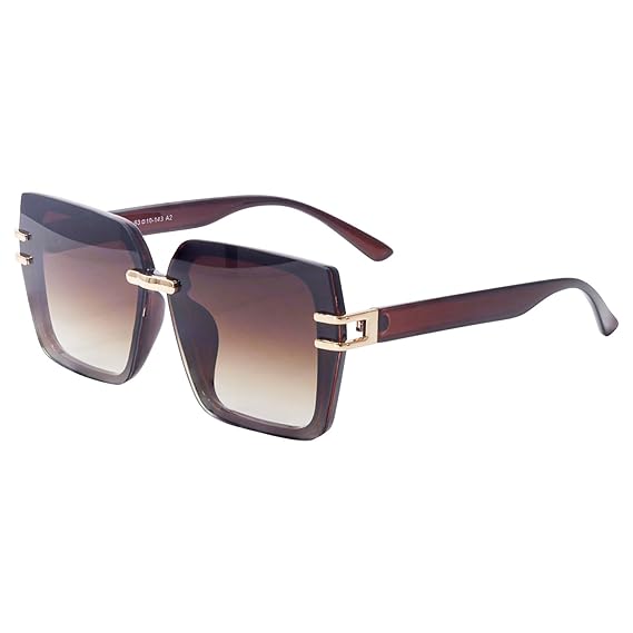 HASHTAG EYEWEAR Hexagonal Sunglass for Women with Polarlized Sunglass | UV Protection Sunglasses | Fashionable Women Stylish Eyewear | Goggles for Women