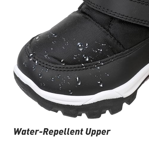 Felabo Toddler Snow Boots for Boys Girls Water Resistant Warm Winter Boots with Non Slip Sole Easy On Side Zipper Closure (Toddler/Little Kid)3