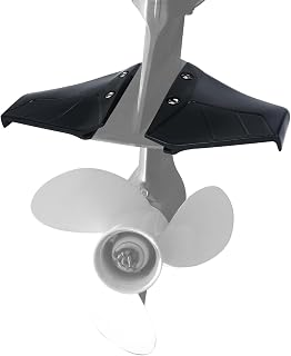 Hydrofoil Stabilizer for Outboard Motor, Boat Motor Hydrofoil for Marine Engines, Ideal for Hydrofoil Surfboards and Trolling Motors, Durable PA66 Plastic, Black