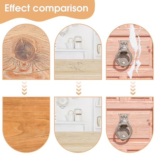Hariendny 594865_1_JGEUWYXYV Wood Grain Repair Tape Brown Wood Effect Duct Tape 2.2 Inch X 15Ft Self Adhesive Wood Grain Repair Tape Simulated Wood Patch Tape Wood Markers Furniture Repair thumb #4