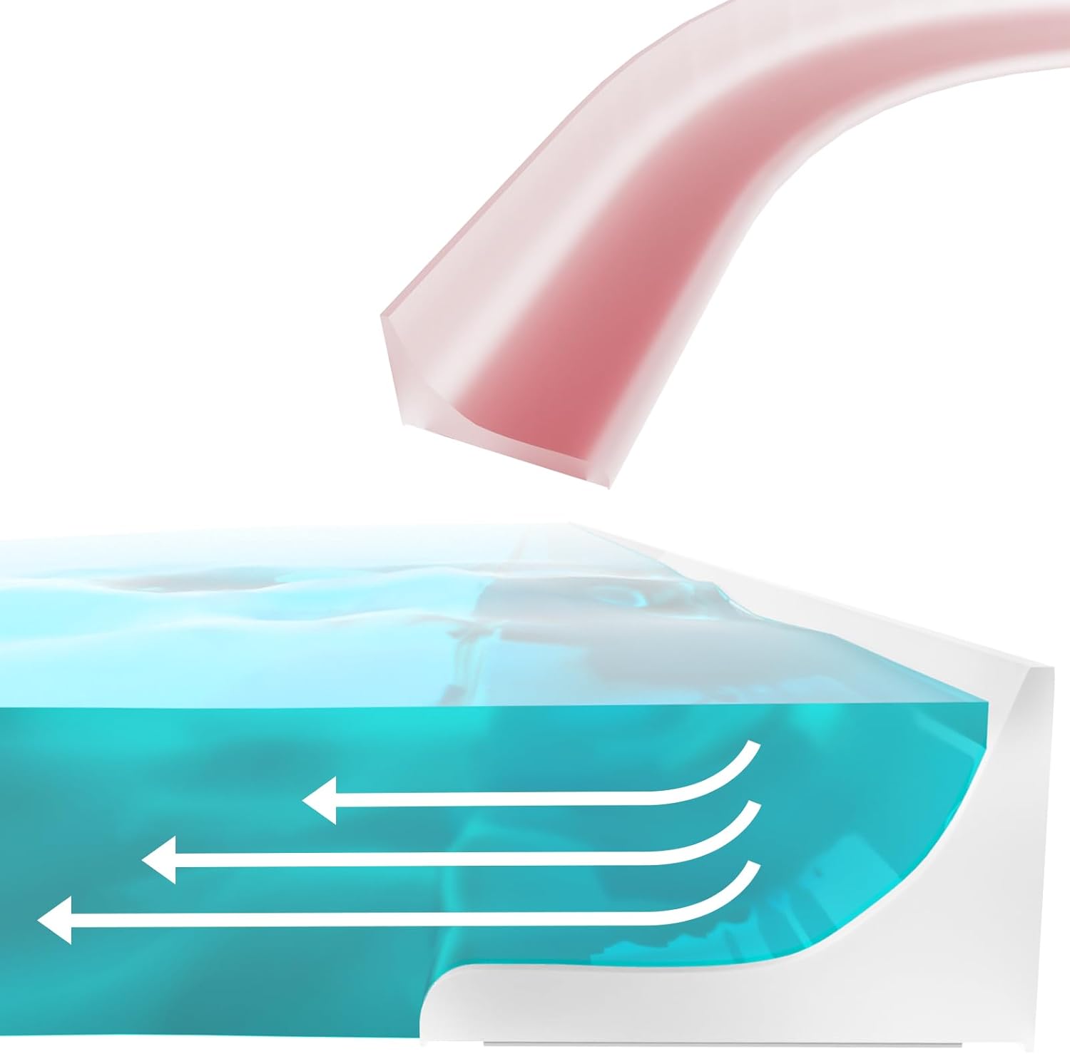 Jobon Collapsible Shower Threshold Water Dam Barrier, Shower Splash