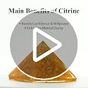 Image of Astrotalk Citrine Crystal Resin Pyramid | Prosperity & Success Orgonite Pyramid for Healing & Positivity | Vastu Items for Home Decor | Office Table Decoration Items | Gift for Man & Woman