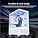 NINGMEI Soul Gaming PC Desktop,AMD Ryzen 7 5700G 8 core 3.8GHz(up to 4.6GHz),AMD Radeon Vega Graphics,16GB DDR4 RAM 3200MHz,1TB NVME SSD,550W PSU, Windows 11 Home 64-bit.