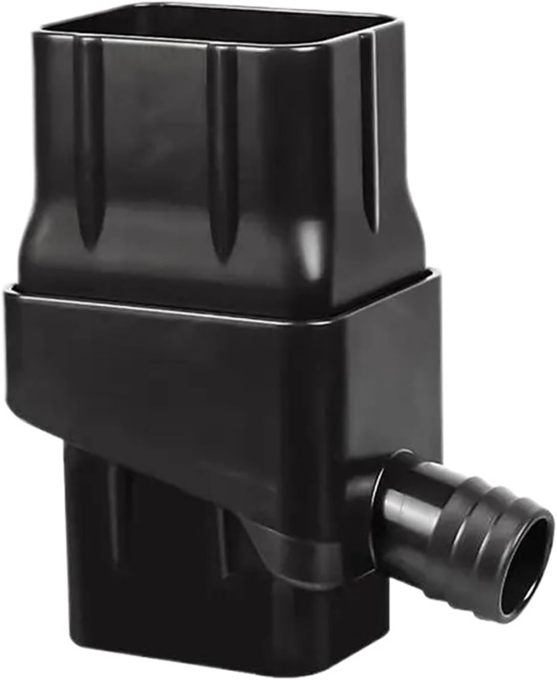 Easy Installment Rainwater Collection System Rain Barrel Diverter Kit Supply Downspout With Adjustable Filtration Valve(Black)
