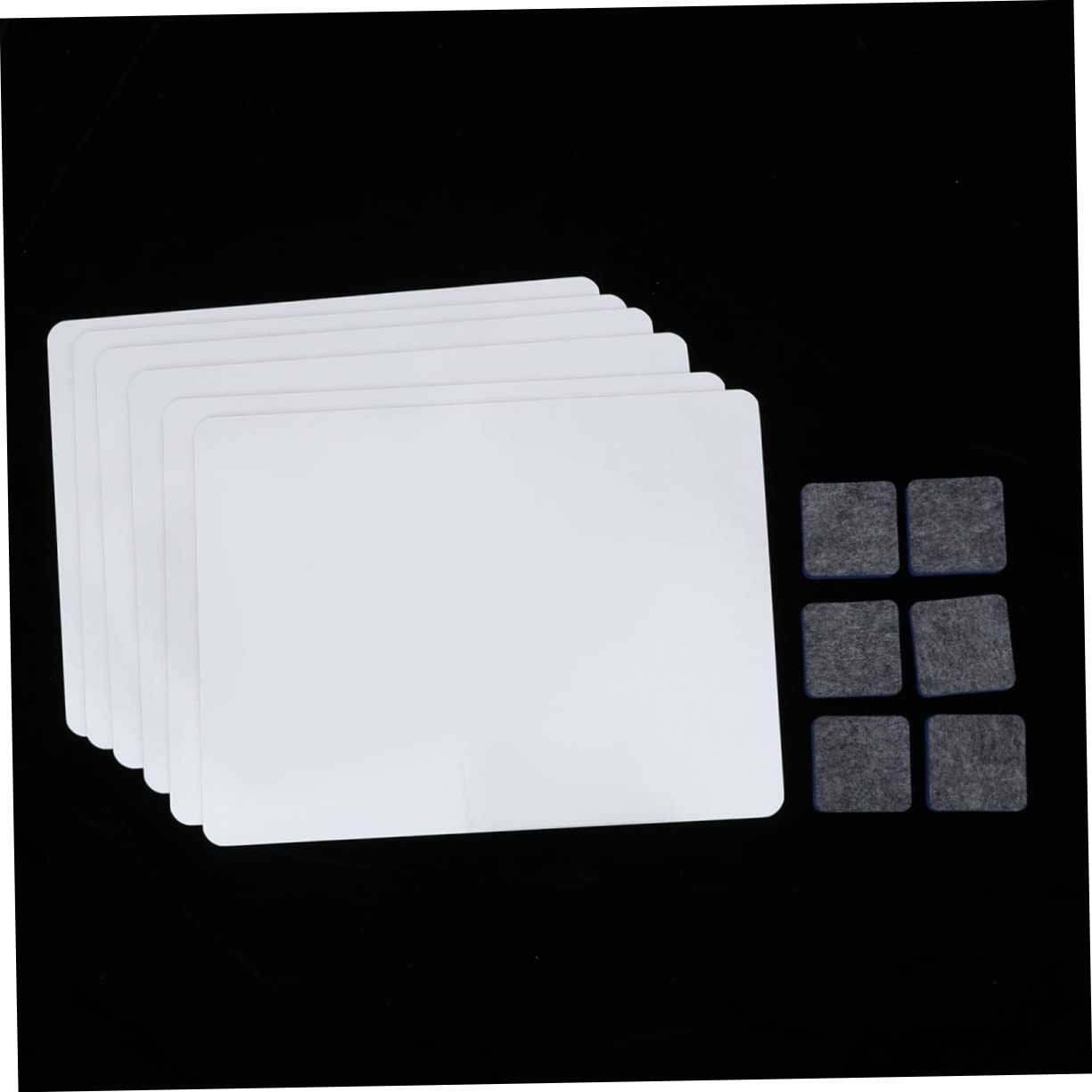 Mini Tableau Blanc Portable Effaçable 6 Pièces avec Effaceur