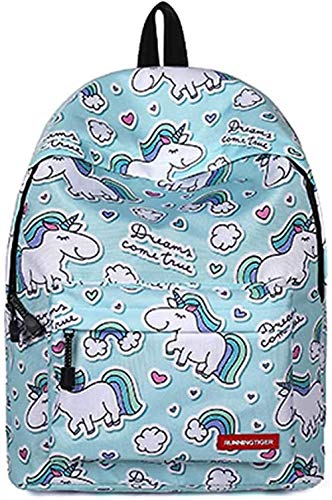 Gdtime Mochila Unicornio Mochilas Escolares Casual Ligera para Adolescentes Chico Chica