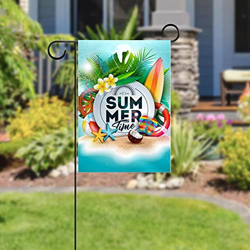 Drapeau de jardin tropical double face en polyester haut de gamme